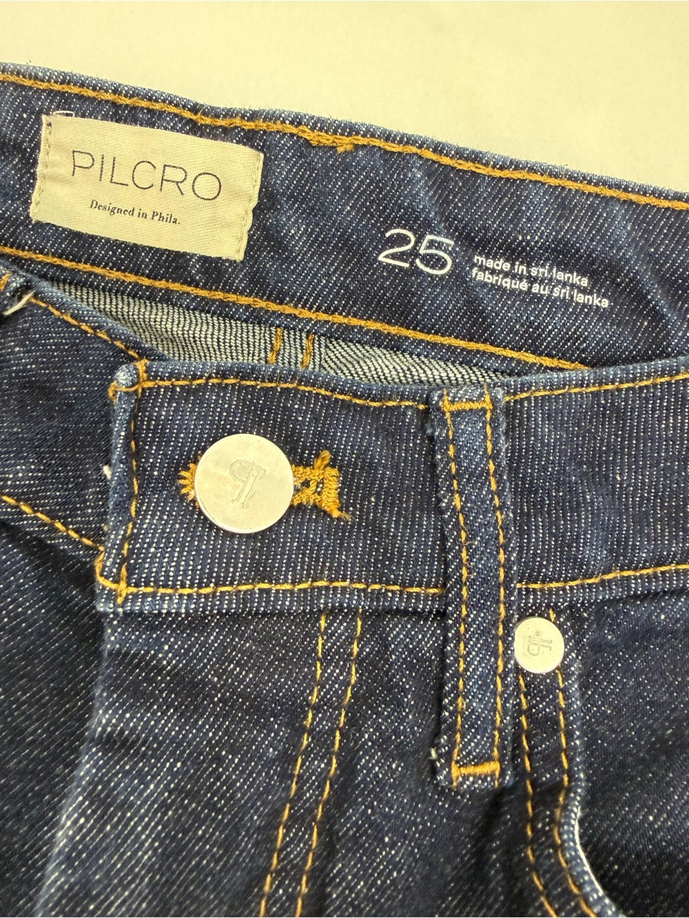Pilcro X Anthropologie High Rise Cuffed Jeans Dark Wash Straight Wide Leg - Picture 14 of 16
